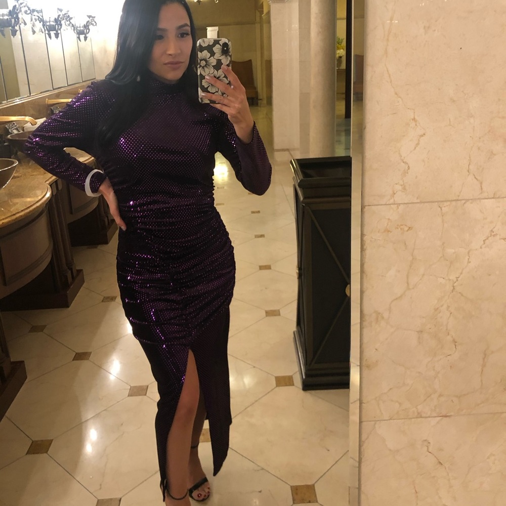 Zara Sparkly Velvet dress